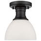 Golden Lighting Hines Semi-Flush in Matte Black, , large