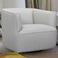 Blue River Whitney Swivel Barrel Chair in Dove Gray and Black, , large
