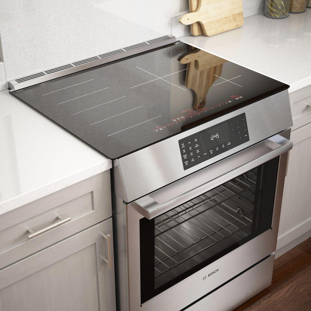 Bosch Benchmark 30&quot; Slide-in Electric Induction Range in Stainless Steel, , large