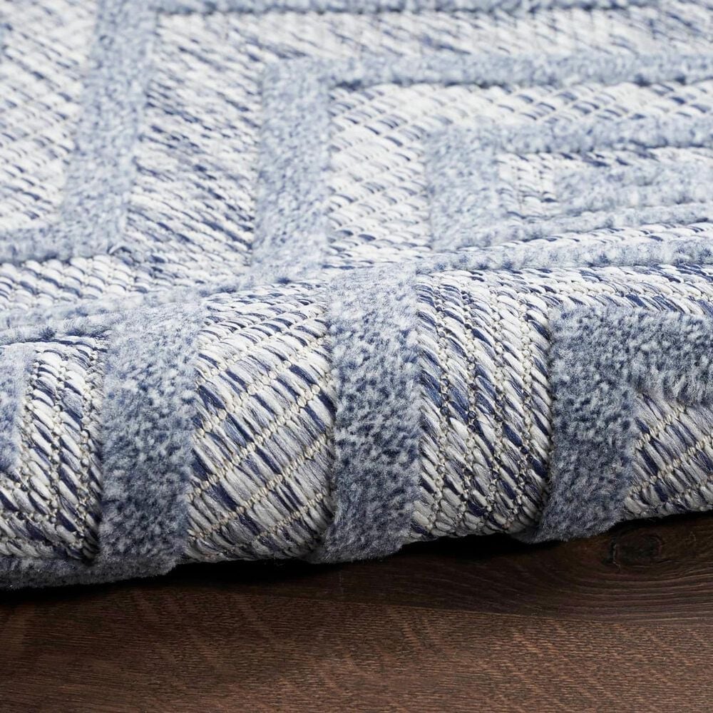 Nourison Versatile 9&#39; x 12&#39; Denim Blue Indoor/Outdoor Area Rug, , large
