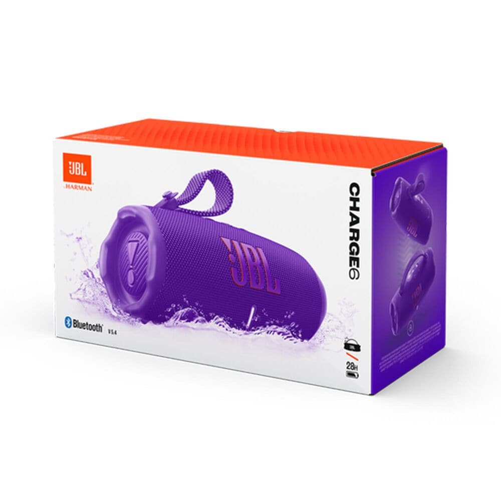 JBL Charge 6 Waterproof Bluetooth Speaker in Purple, , large