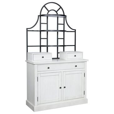 Ashley Greddinton Baker"s Rack and Hutch in White and Black, , large