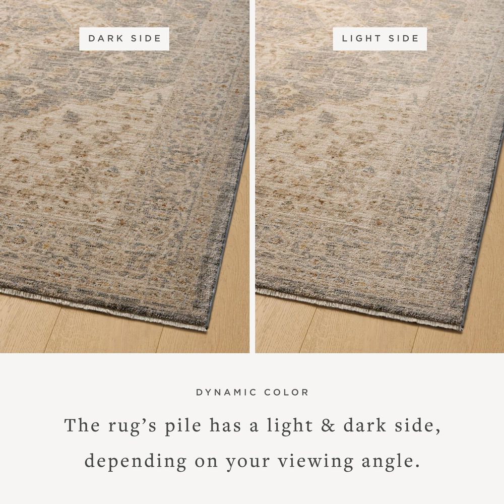 Magnolia Home Junie 5&#39;3&quot; x 7&#39;6&quot; Denim and Natural Area Rug, , large