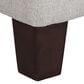 Kinfine Ainsley Storage Bench with Gray Cushion in Dark Walnut, , large