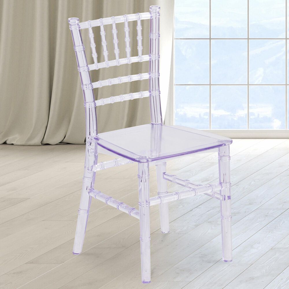 Flash Furniture Hercules Kids Chiavari Chair in Transparent Crystal, , large