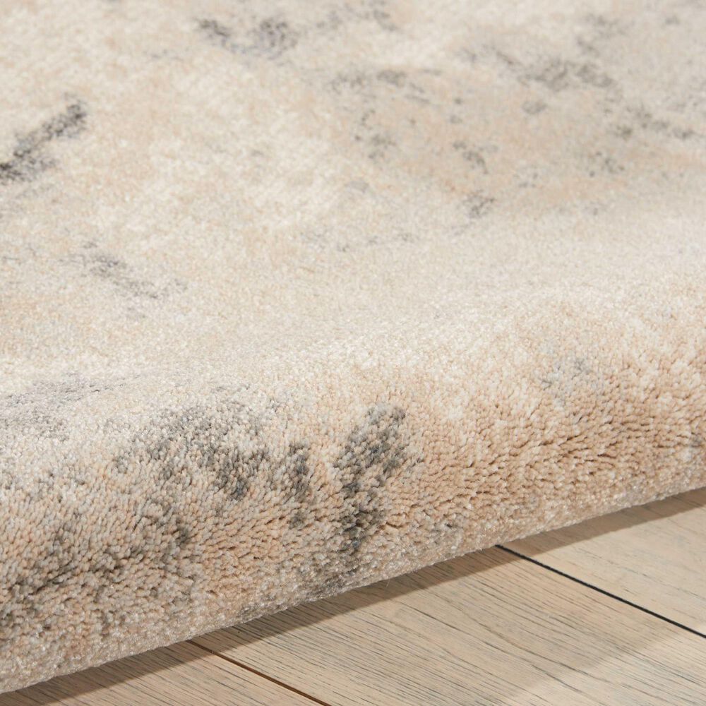 Nourison Maxell MAE13 9&#39;3&quot; x 12&#39;9&quot; Ivory and Grey Area Rug, , large