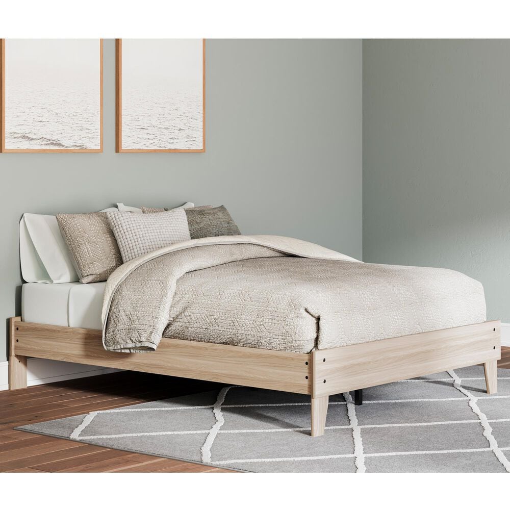 Ashley Battelle Full Platform Bed in Tan, , large