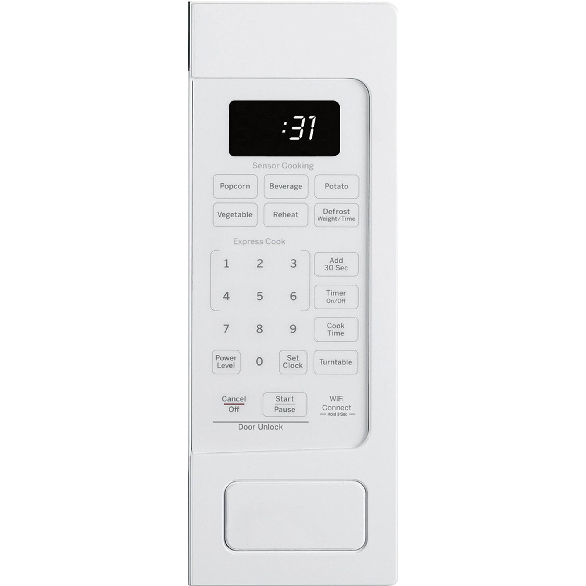 GE Profile 1.1 Cu. Ft. Countertop Microwave Oven in White NFM
