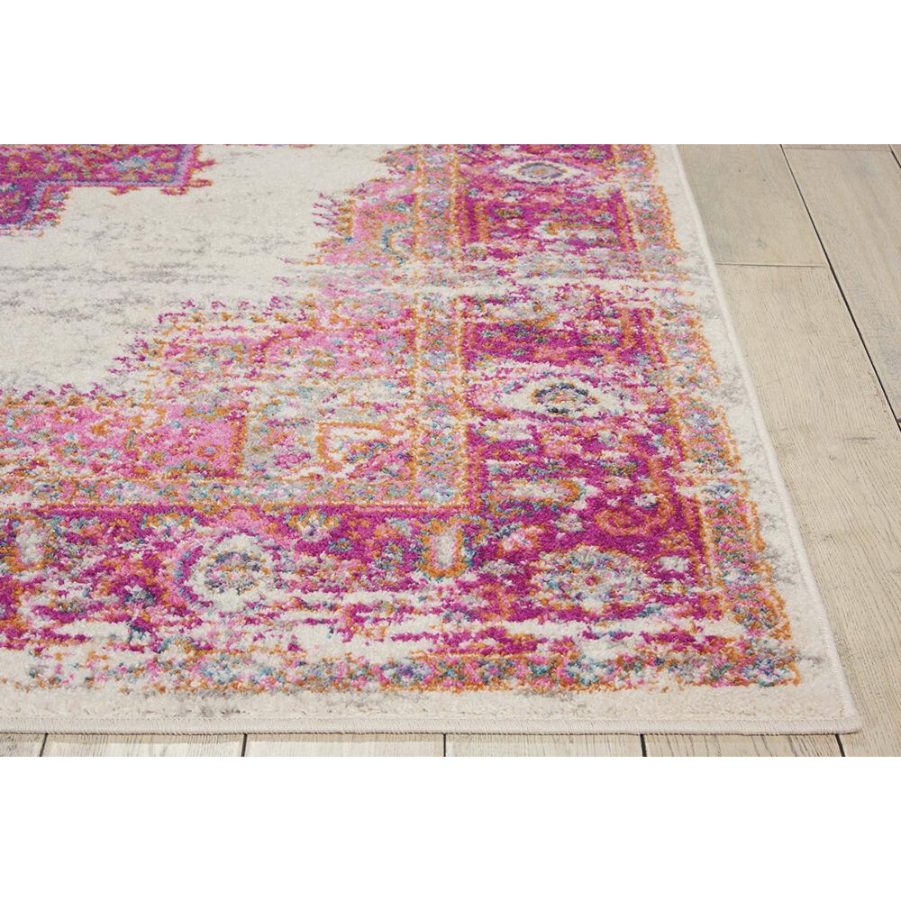 Nourison Passion PSN03 8&#39; x 10&#39; Ivory and Fushia Area Rug, , large