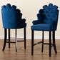 Baxton Studio Chloe Bar Stool in Dark Brown (Set of 2), , large