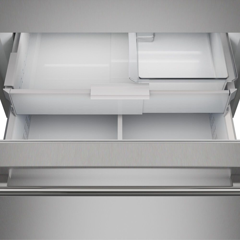 Sub Zero Classic 20.7 Cu.Ft. Bottom Mount Refrigerator with Internal Dispenser in Stainless Steel, , large