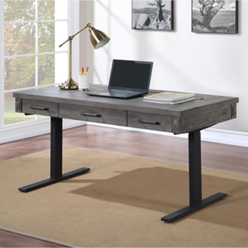 Wycliff Bay Sit/Stand Desk in Gray, , large