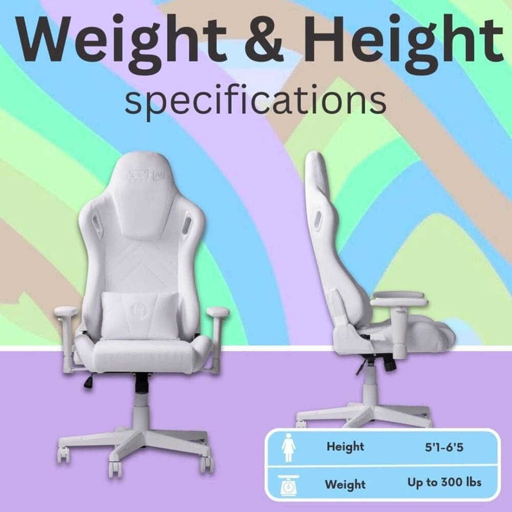 Rta Products Llc Gaming Chair in White, , large