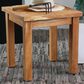 Maple and Jade Outdoor End Table in Oiled Brown, , large