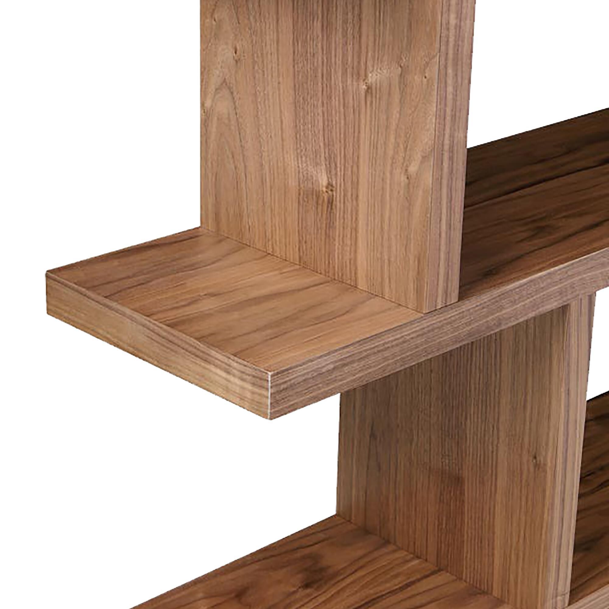 Moe's Home Collection Miri 12-Shelf Bookcase in Brown