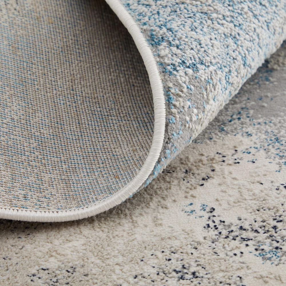 Feizy Astra 8&#39; x 10&#39; Gray and Navy Area Rug, , large