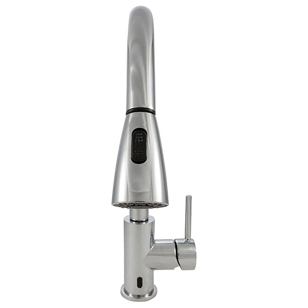 MS International Touch-Less Infrared Sensor Kitchen Faucet in Polished Chrome, , large