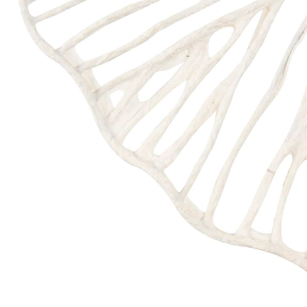 Creative Coop 11.5", 16", 20" Paper and Metal Coral Wall Sculpture in White (Set of 3), , large