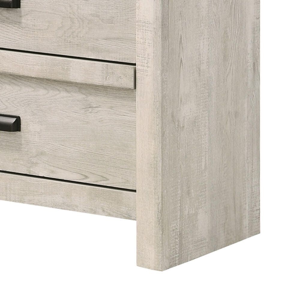Crown Mark Valor 4-Piece King Bedroom Set in Light Gray, , large