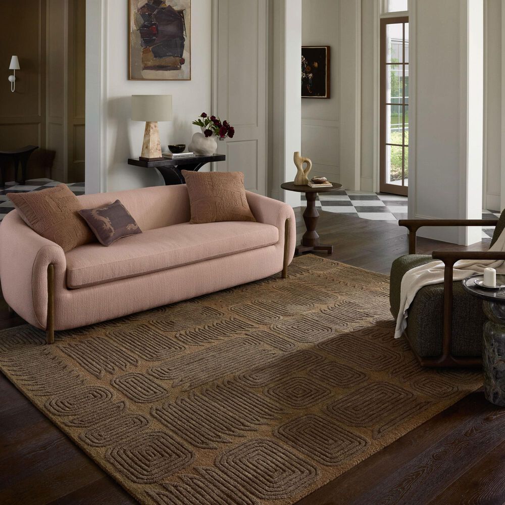 Loloi Madi Mocha and Cocoa 8'6" x 11'6" Area Rug, , large