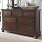 Millennium Porter 7 Drawer Dresser in Burnished Brown, , large