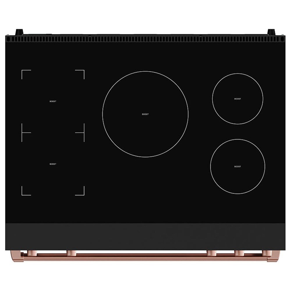 Thor Kitchen Gordon Ramsay 6 Cu. Ft. Professional Induction Range with Rose Gold Handle Kit in Stainless Steel, , large
