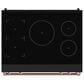 Thor Kitchen Gordon Ramsay 6 Cu. Ft. Professional Induction Range with Rose Gold Handle Kit in Stainless Steel, , large
