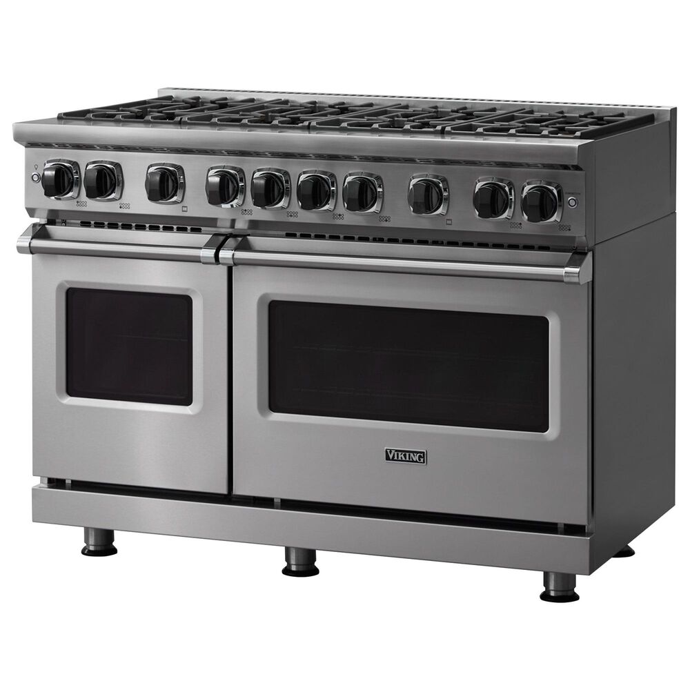 Viking Range 48" Liquid Propane Gas Range with 8-Burner in Stainless Steel, , large