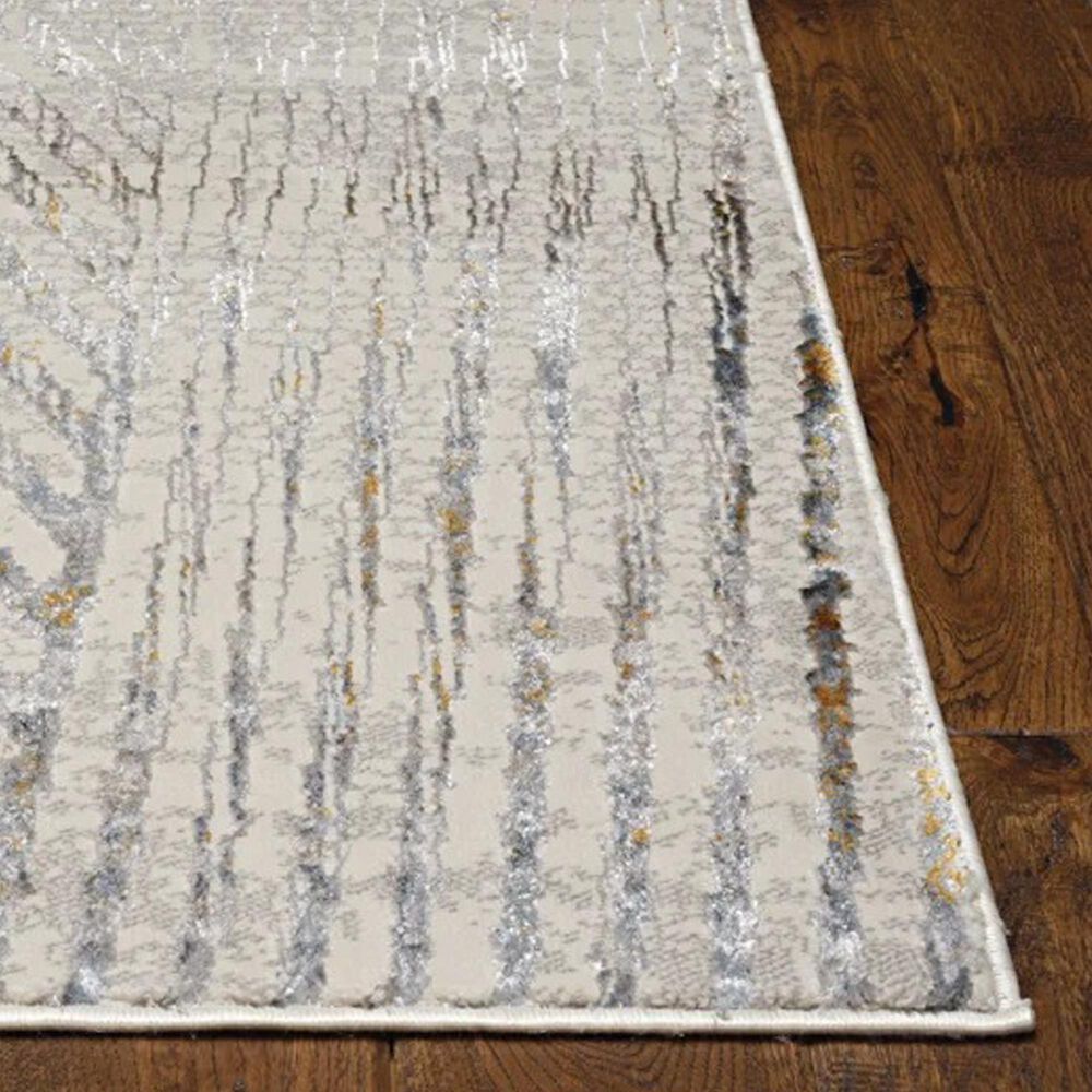 Kas Oriental Rugs Inspire Parker 2&#39;2&quot; x 6&#39;11&quot; Ivory and Grey Runner, , large