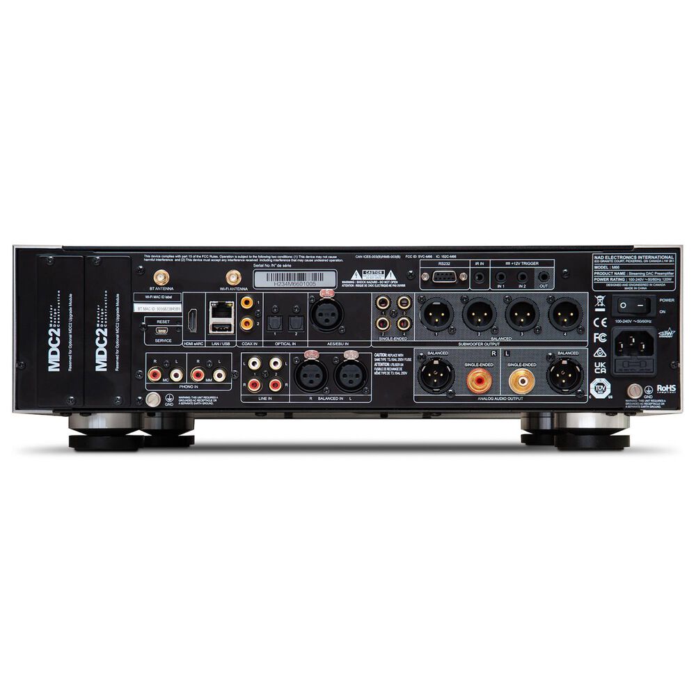 Lenbrook BluOS Streaming DAC-Preamplifier in Black and Silver, , large