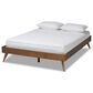 Baxton Studio Lissette Full Platform Bed Frame in Walnut Brown, , large