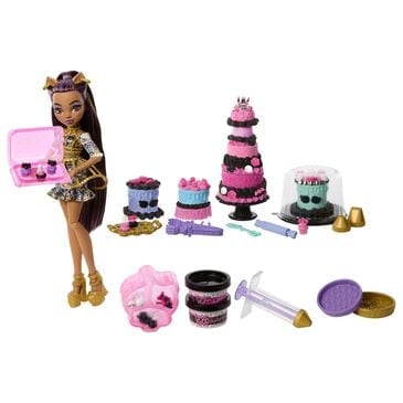Monster High Clawdeen Wolf Doll with Scary Sweet Birthday Cake Decorating Kit in Multicolor, , large