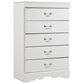 Ashley Anarasia 5 Drawer Chest in White, , large