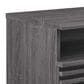 Modway Render 1 Drawer and Shelf Wall Mount Nightstand in Charcoal, , large