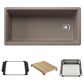 Blanco Inteos 39" Undermount Single Bowl Kitchen Sink in Truffle, , large