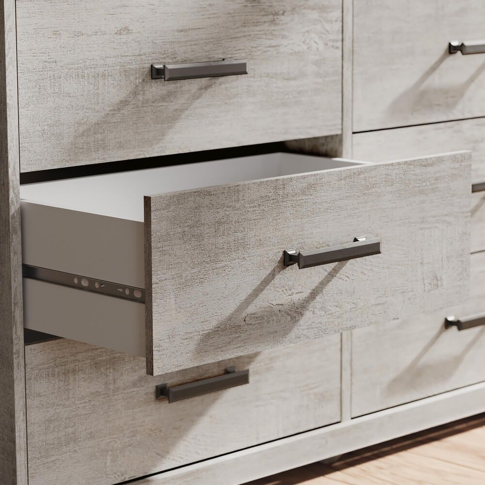 Ashley Shawburn 6-Drawer Dresser in Light Gray, , large