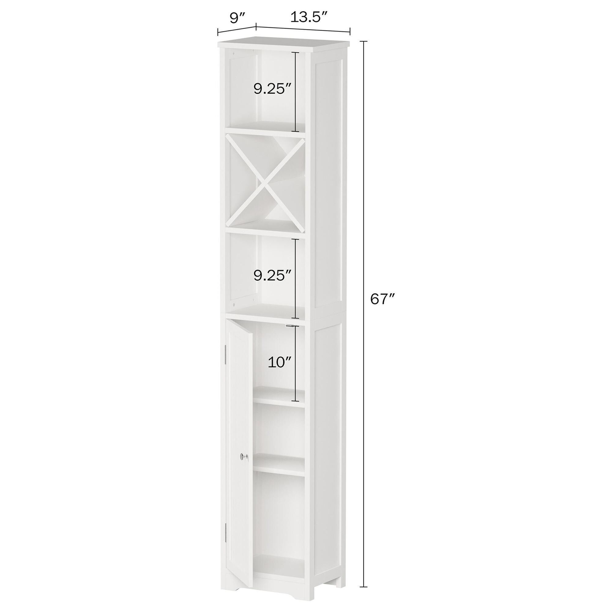 Lavish Home Timberlake Bathroom Storage Cabinet - Thumbnail 2