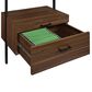 Coaster Owens 5-Shelf Storage Wall Bookcase in Walnut and Black, , large