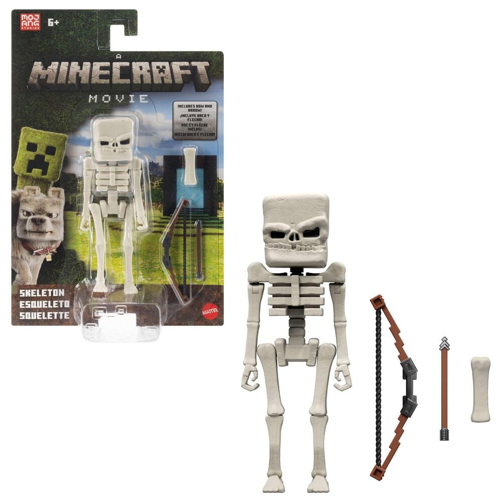 Minecraft A Minecraft Movie - 4" Skeleton Action Figure in Multicolor, , large