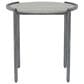 Furniture of America Webber End Table in Light Gray and Gun Metal, , large