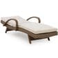 Ashley Laguna Heights Patio Chaise Lounge with Cushion in Beige, , large