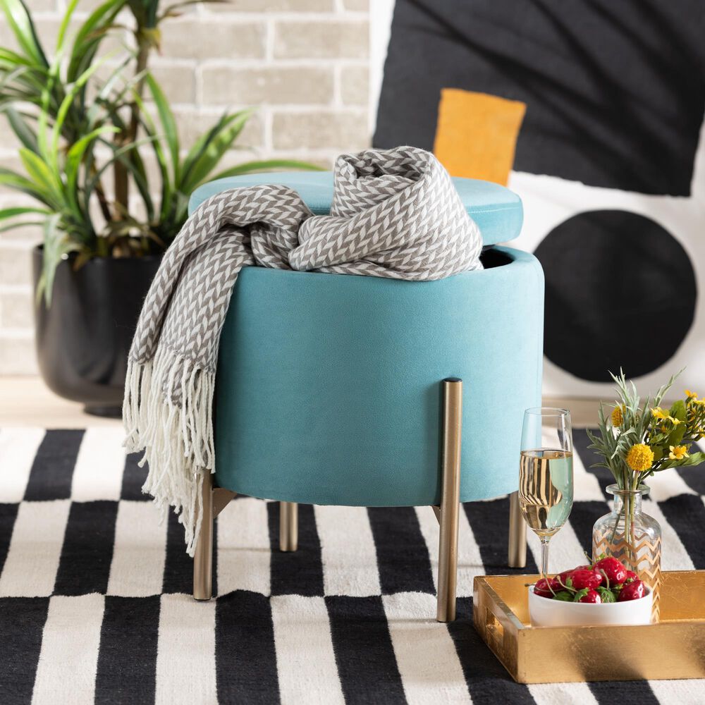 Baxton Studio Malina Storage Ottoman in Sky Blue, , large
