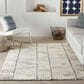 Nourison Colorado 7"9" x 9"9" White and Blue Area Rug, , large
