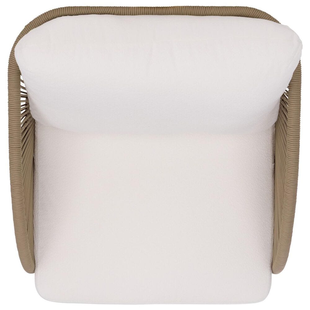 Safavieh Adelandra Outdoor Swivel Chair in White, , large