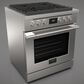 Fulgor Milano Accento 4.4 Cu. Ft. 30" Professional Dual Fuel Range in Stainless Steel, , large