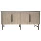 Slatehouse Riley 4-Door Sideboard in Grey and Black, , large