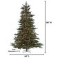 The Gerson Company 7.5" Natural Cut Monaco Pine Pre-Lit Tree in Green, , large