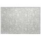 Dalyn Rug Company Soft Essentials Floral Silver 2"6" x 3"10" Indoor/Outdoor Area Rug, , large
