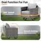 HOMLUX 7 Piece Outdoor Patio Set in Dark Gray, , large