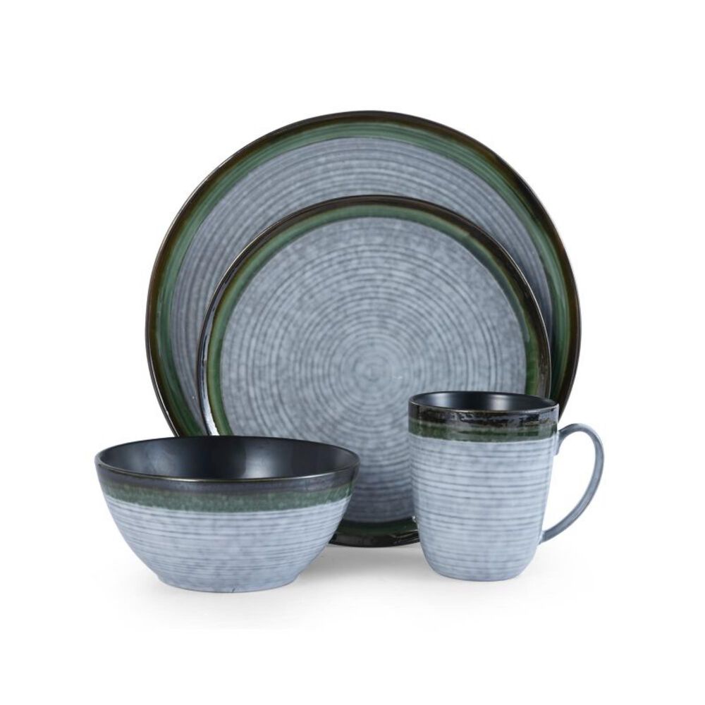 Mikasa Willa Green 16-Piece Dinnerware Set, , large